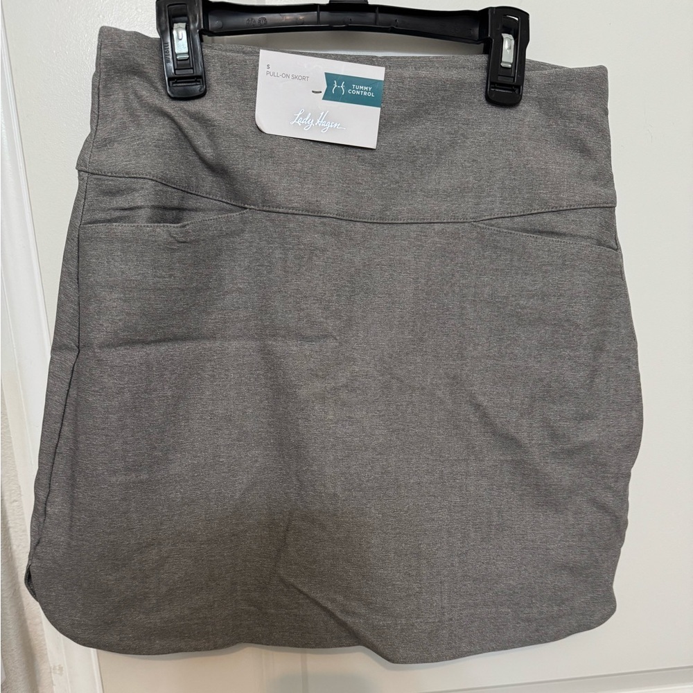 Lady Hagen Tummy Control Pull On Skort NWT in Heather Grey - Picture 3 of 7